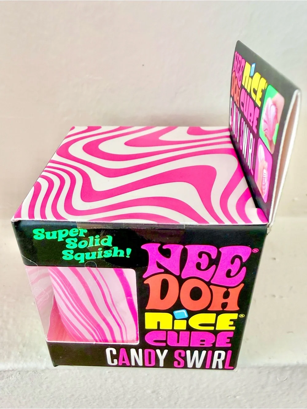 NEW! 100% AUTHENTIC Schylling Needoh NEE DOH Nice Cube CANDY SWIRL - RARE!